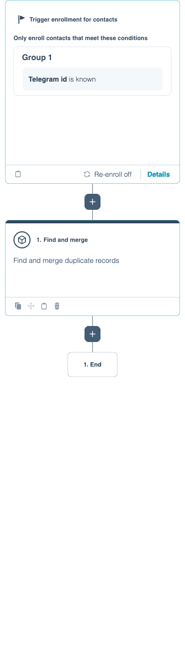 Merge Duplicate Contacts (Telegram)